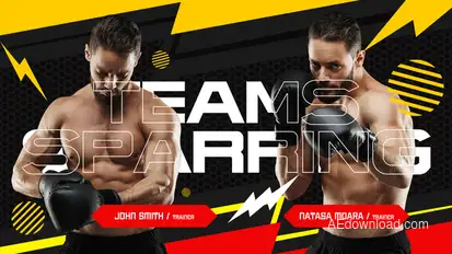 Boxing Club Sildes Promo Product Promo template preview