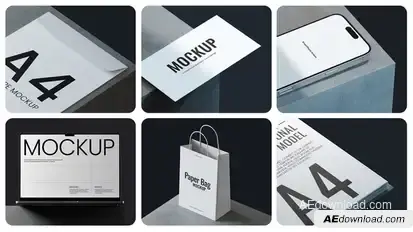 Brand Identity Mockup Product Promo template preview