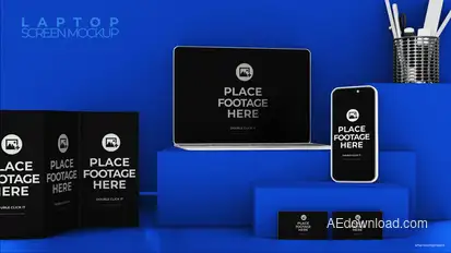 Brand Identity Mockup Video Displays template preview