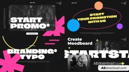 Branding Typo Slides Titles template preview