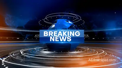 Breaking News broadcast-packages template preview