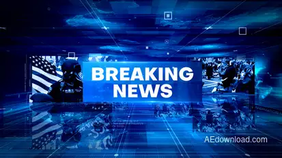 Breaking News broadcast-packages template preview