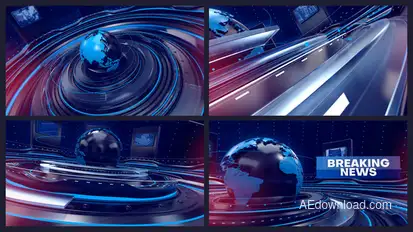 Breaking News broadcast-packages template preview