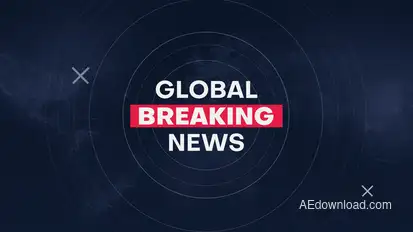 Breaking News broadcast-packages template preview