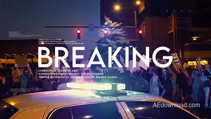 Breaking News broadcast-packages template preview