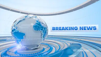 Breaking News broadcast-packages template preview