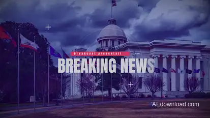 Breaking News broadcast-packages template preview