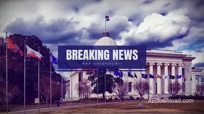 Breaking News broadcast-packages template preview