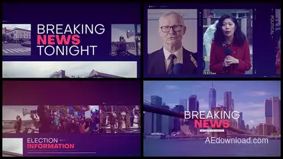 Breaking News broadcast-packages template preview