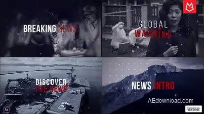 Breaking News Intro broadcast-packages template preview