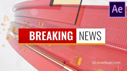 Breaking News Opener broadcast-packages template preview