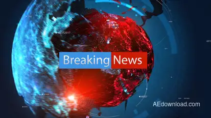 Breaking News Pack broadcast-packages template preview