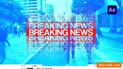 Breaking News Report Promo Openers template preview