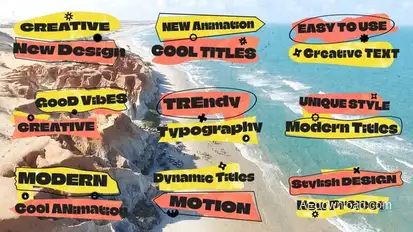 Bright Abstract Titles Titles template preview