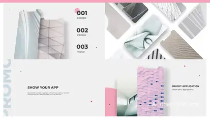Bright App Screens Presentation Product Promo template preview