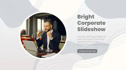 Bright Corporate Slideshow Video Displays template preview
