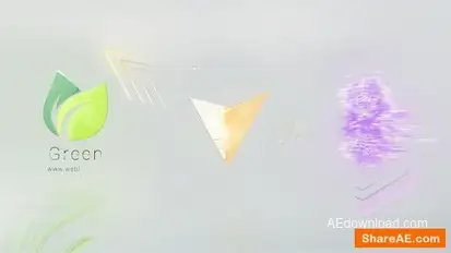 Bright Glitch Logo Logo Stings template preview