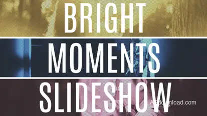 Bright Moments Slideshow Video Displays template preview