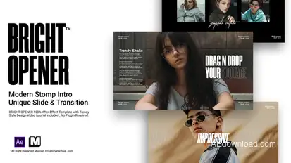 Bright Opener I Stomp Intro broadcast-packages template preview