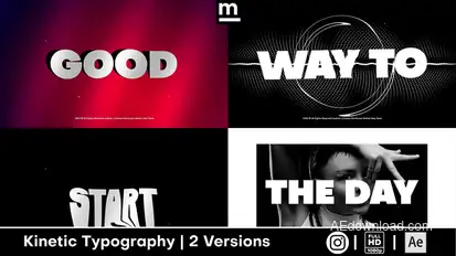 Bright Typography Titles template preview