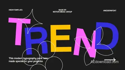 Bright Typography Intro Openers template preview