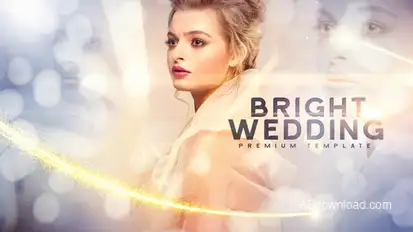 Bright Wedding Video Displays template preview