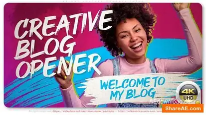 Bright Youtube Channel Intro Openers template preview