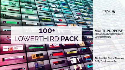 Broadcast-Corporate Lower Third Pack Elements template preview