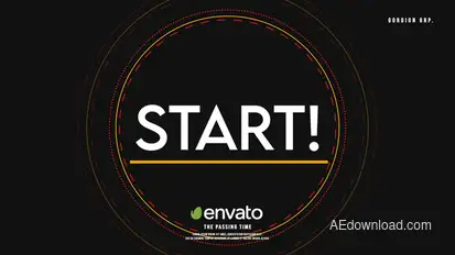 Broadcast Countdown Elements template preview