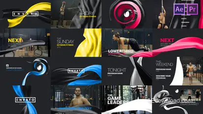 Broadcast Design Ribbons broadcast-packages template preview