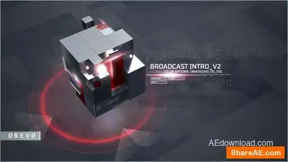 Broadcast Intro V_2/ 3D Cubes/ Glass/ New Modern/ Economics Opener/ TV Tonight Show/ Finance/ Promo Openers template preview