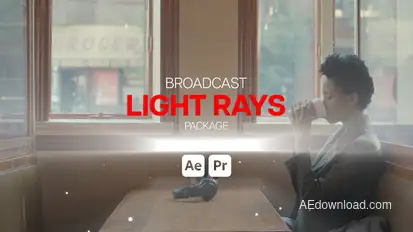 Broadcast Light Rays broadcast-packages template preview