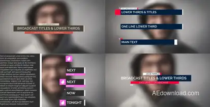 Lower Thirds Titles template preview