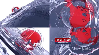 Broadcast Prime News Opener broadcast-packages template preview