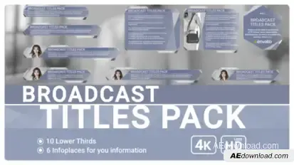 Broadcast Titles Pack Titles template preview