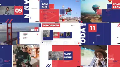 Broadcast TV ident pack broadcast-packages template preview