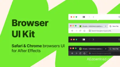 Browser UI kit Logo Stings template preview