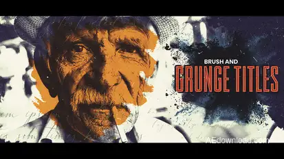 Brush and Grunge Opening Titles Titles template preview