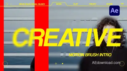 Brush Blur Visual Slides Openers template preview