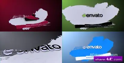 Videohive Brush Logo Reveal Logo Stings template preview