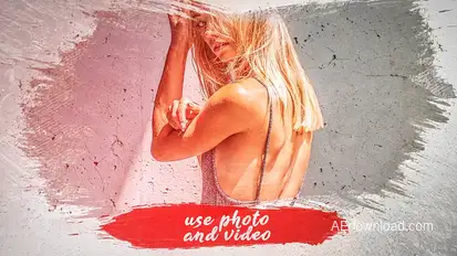 Brush Paint Slideshow Openers template preview