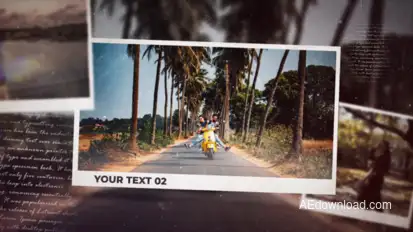 Brush Photo Slideshow Video Displays template preview