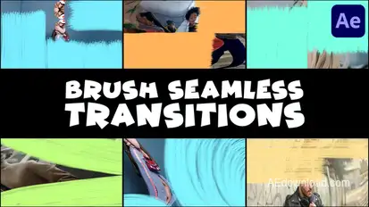 Brush Seamless Transitions | After Effects Elements template preview