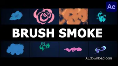 Brush Smoke | After Effects Elements template preview