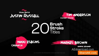 Videohive Brush Stroke Titles Titles template preview