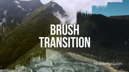 Brush Transition Elements template preview