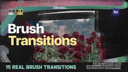 Brush Transitions Elements template preview