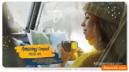 Brushes Travel Intro Openers template preview