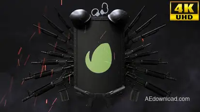 Brutal Logo Intro V2 Police Logo Stings template preview