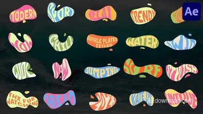 Bubble Plates Titles | After Effects Titles template preview